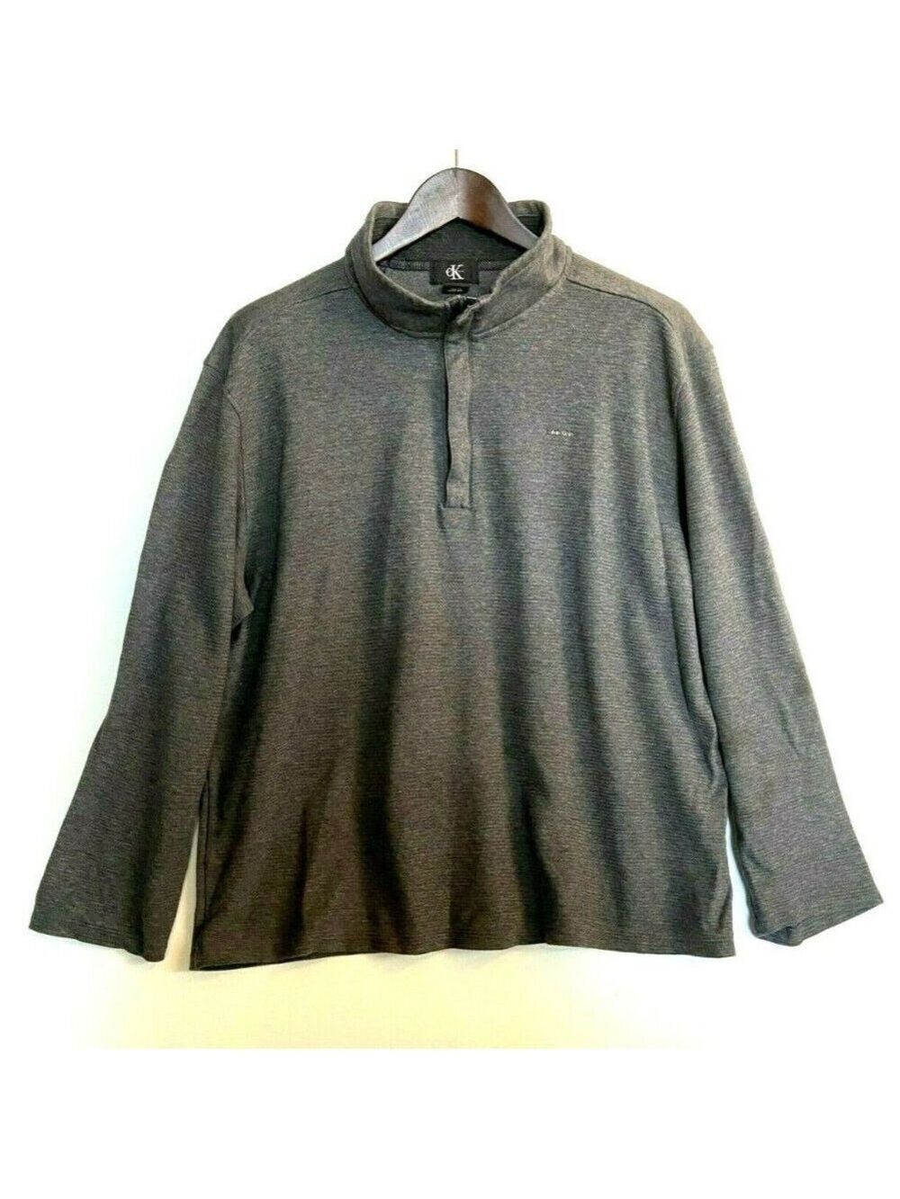 Calvin Klein Quarter-Zip Sweatshirt 100% Cotton Size XL